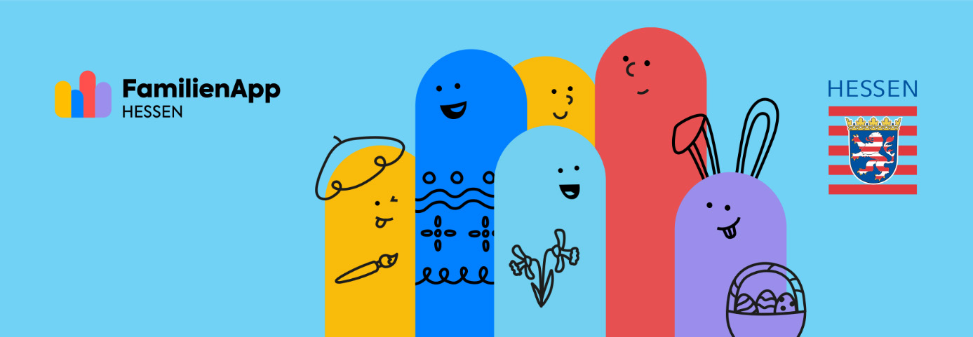 Ostermotiv der FamilienApp Hessen